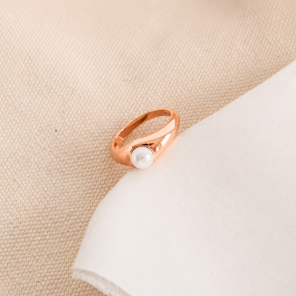 The Penelope Pearl Signet Ring