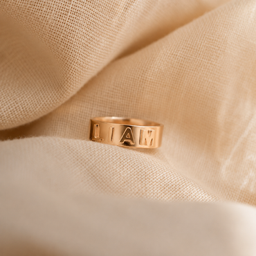 Customizable 3D Name Plate Ring