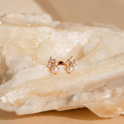 Angelina Pearl Stud Earrings