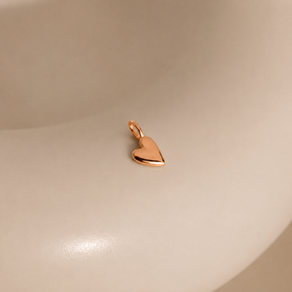 Luxe Puff Heart Charm