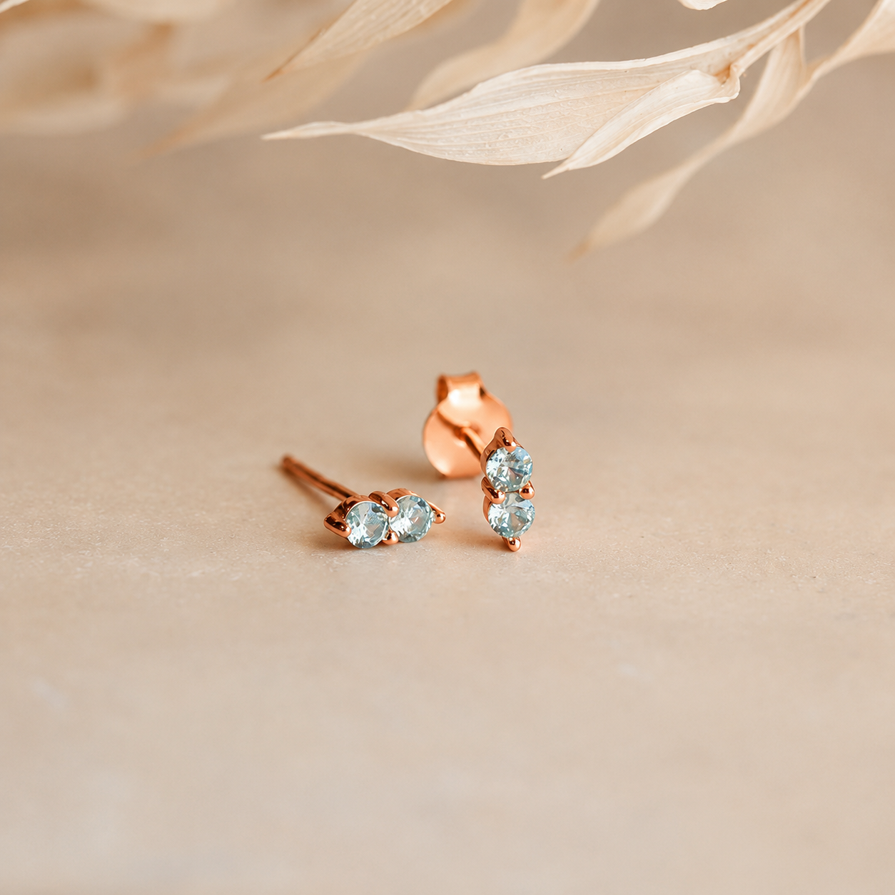 Duo Birthstone Studs