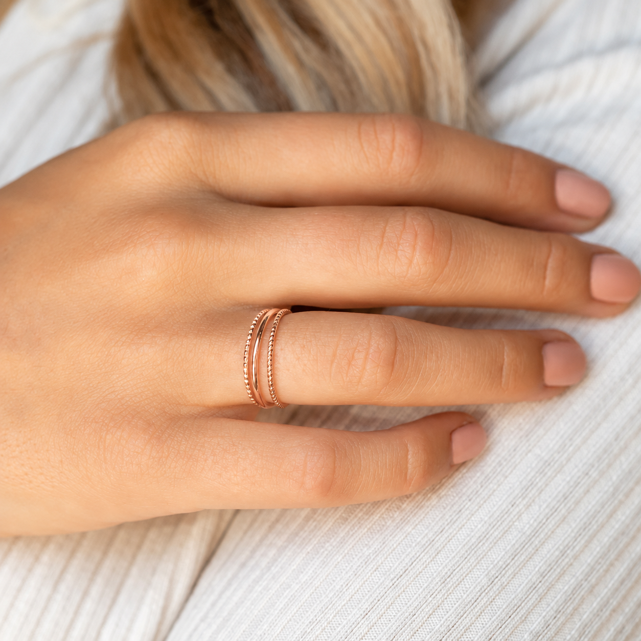 The Thin Stacking Rings Set