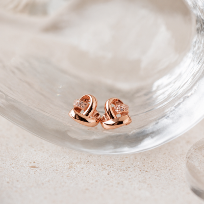 Heart Knot Studs