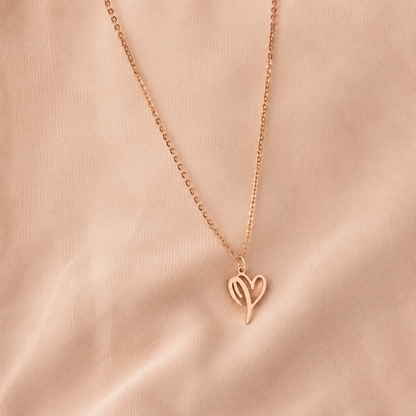 Initial Heart Necklace