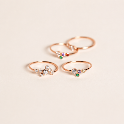 Cluster Birthstone Ring