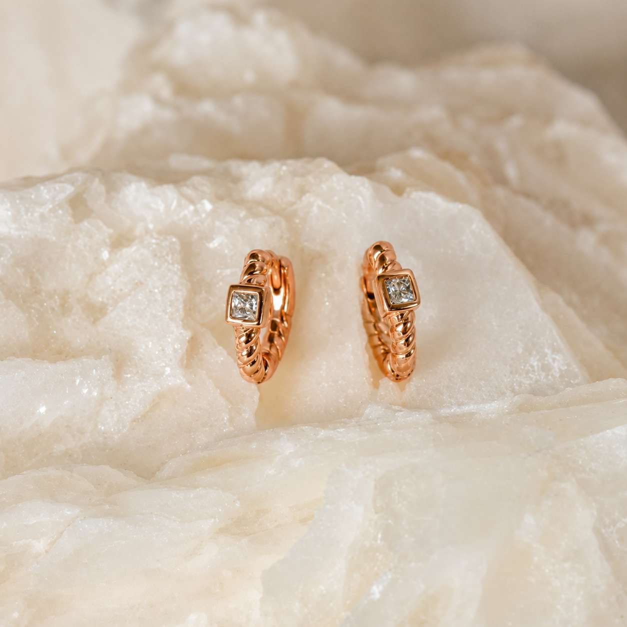 rose gold huggies