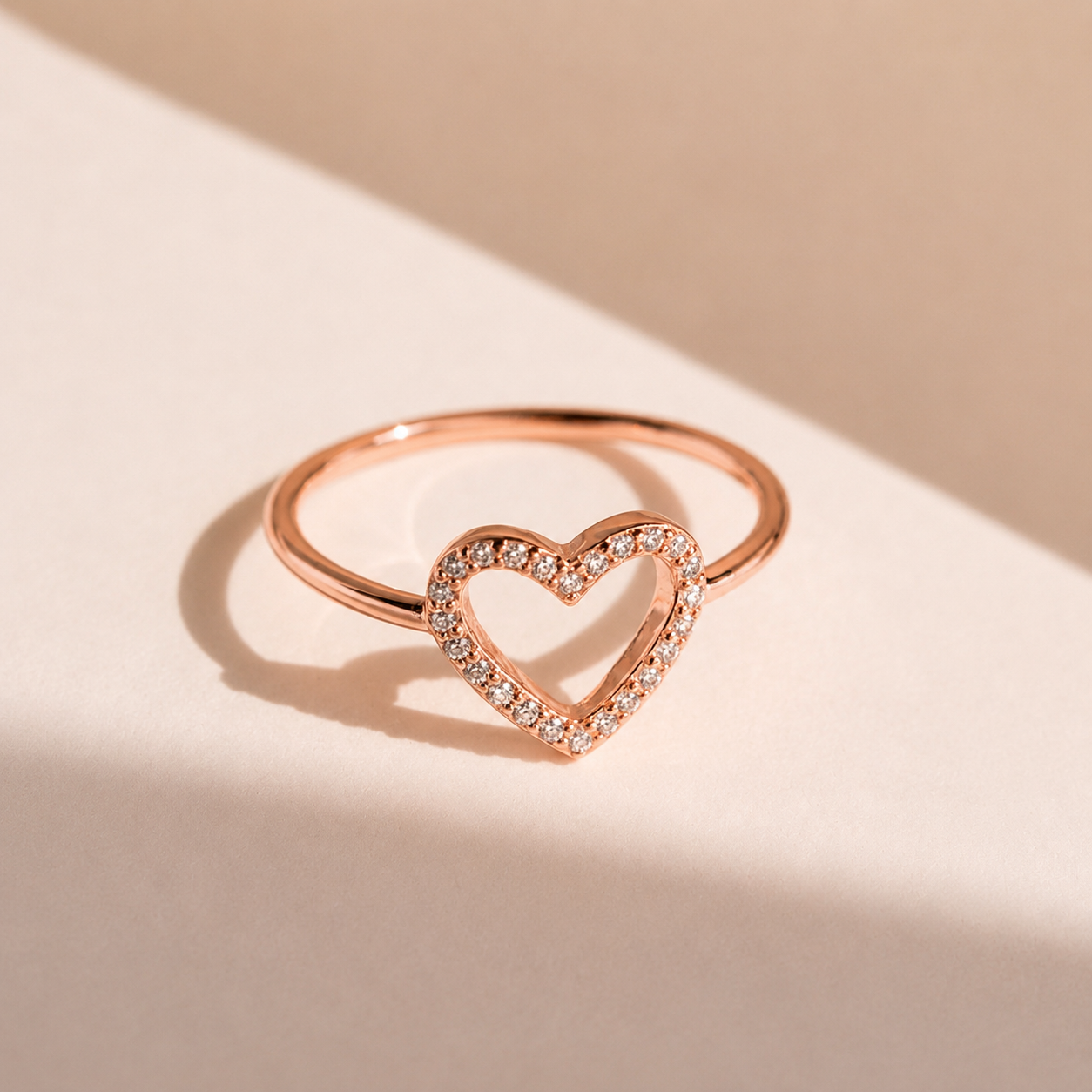 Eternal Love: Aphrodite Pave Heart Ring