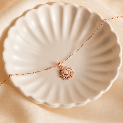 Opal Sun Necklace
