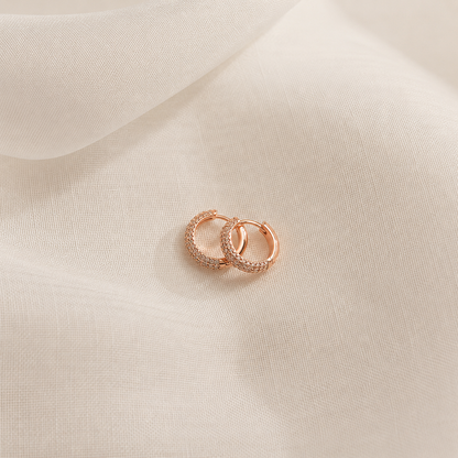 Illuminate Your Date Night Look with Our Clarissa Pave Huggies