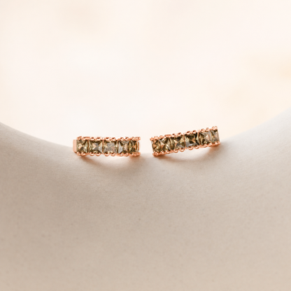 Genevieve Birthstone Huggies