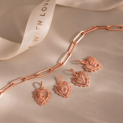 Heartline Initial Charm