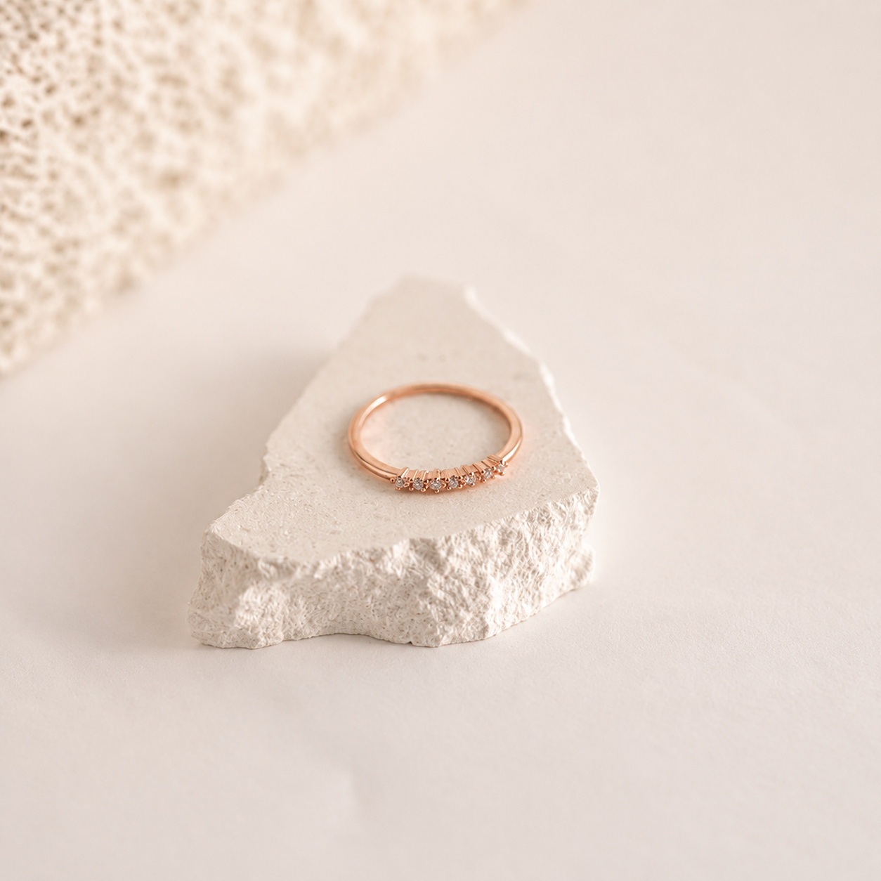 Elegant CZ Diamond Stackable Ring