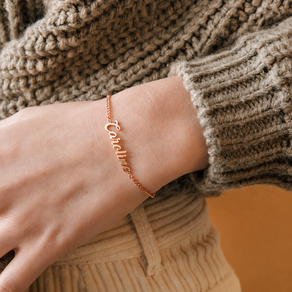 Ladybirds Name Curb Bracelet