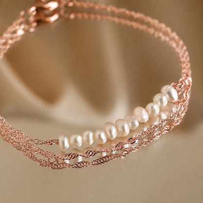 Duo Pearl Twist Bracelet