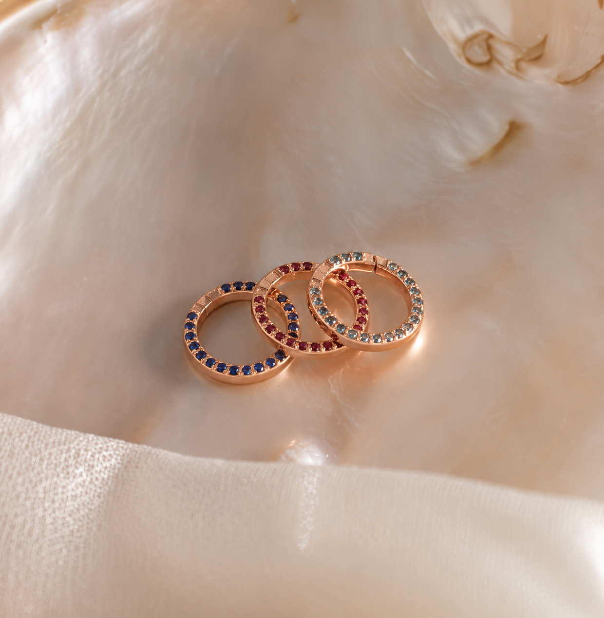 Dainty Pavé Garnet Charm