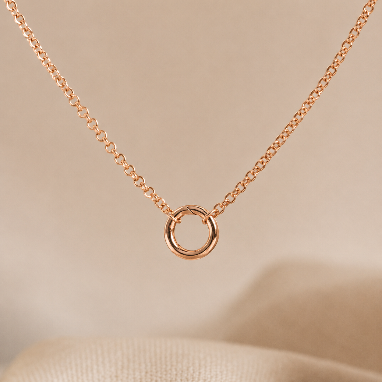 Versatile Minimalist Circle Necklace