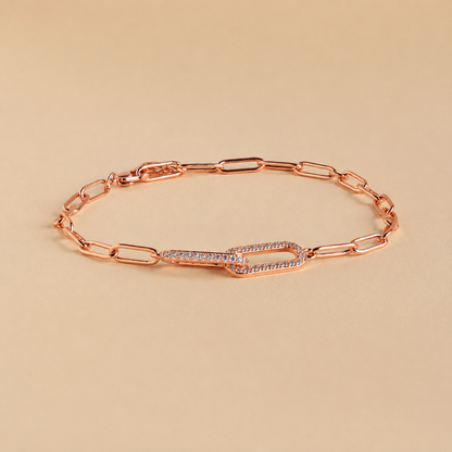 Pave Link Chain Bracelet