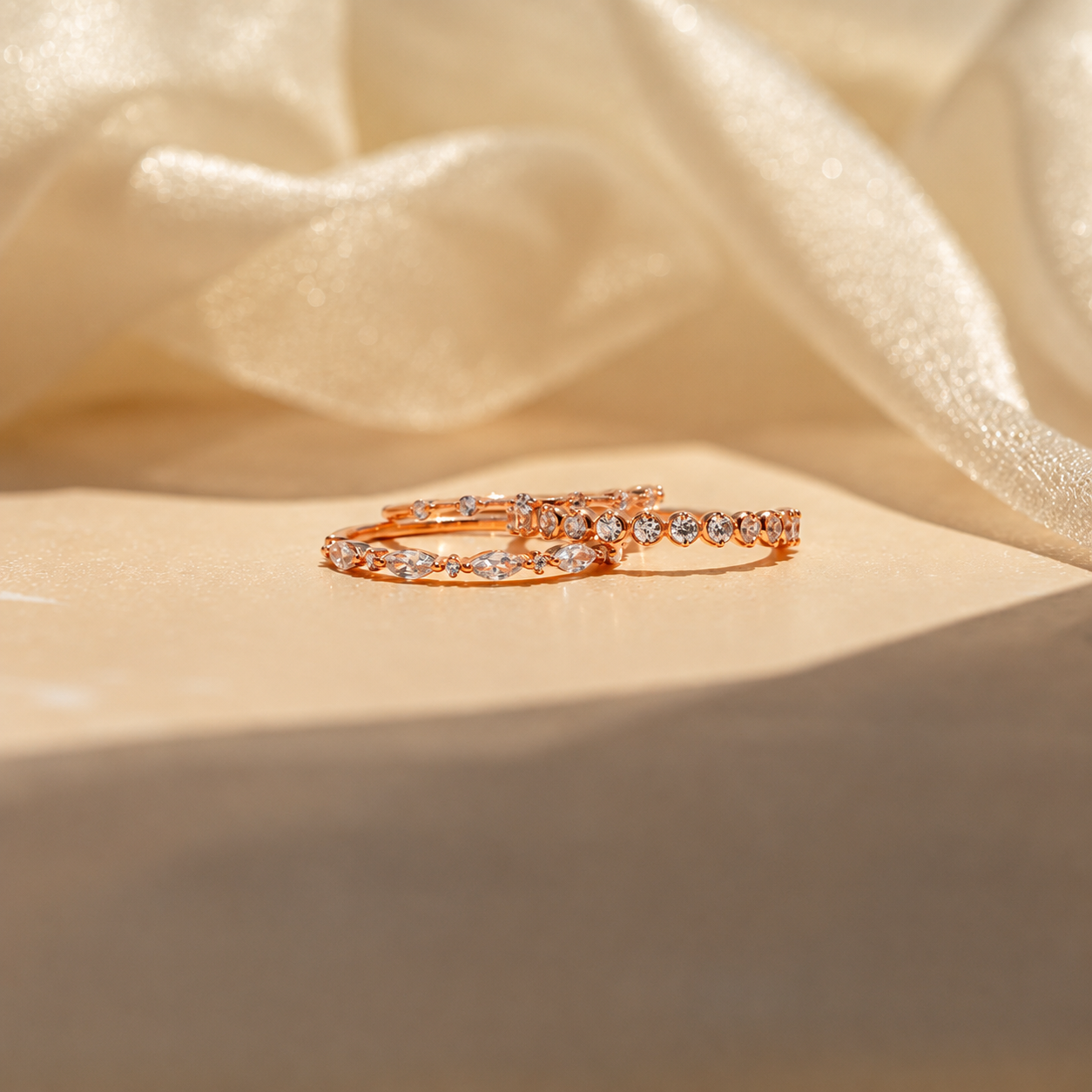 Diamond Stacking Ring Set