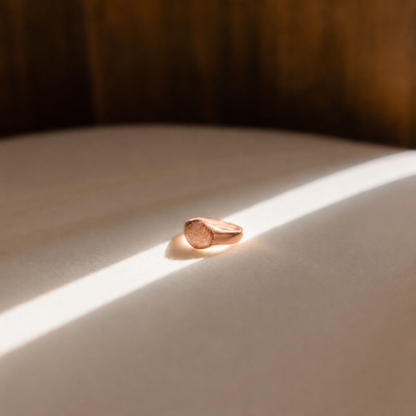 Personalized Fingerprint Signet Ring