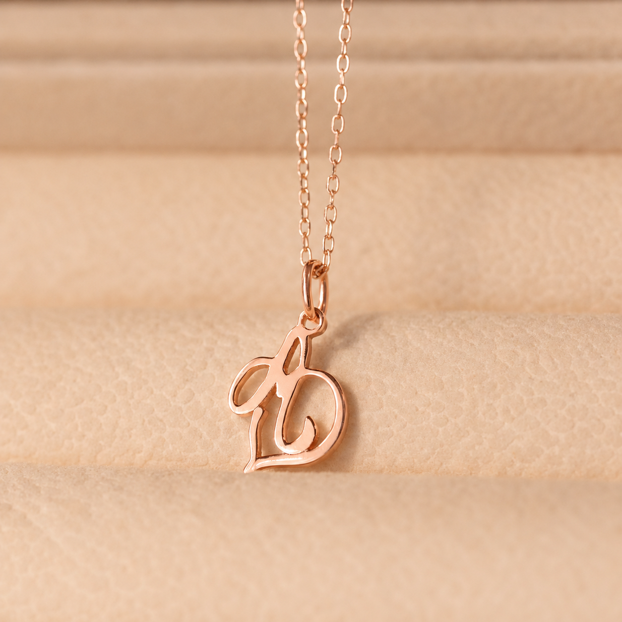 Initial Heart Necklace