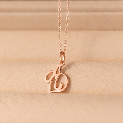 Initial Heart Necklace