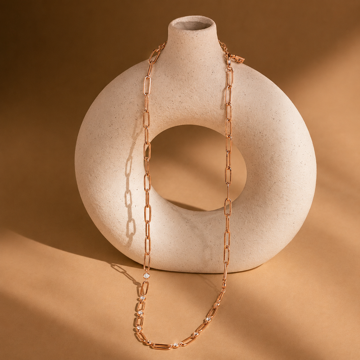 Diamond Paperclip Necklace