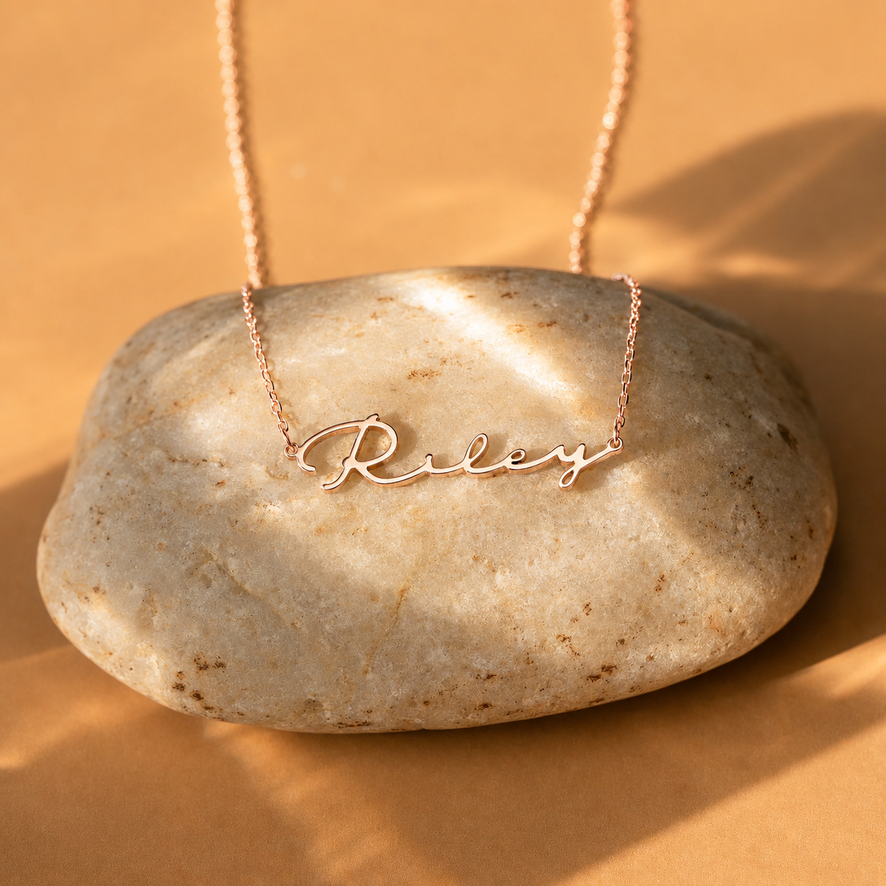 Off-Center Name Necklace