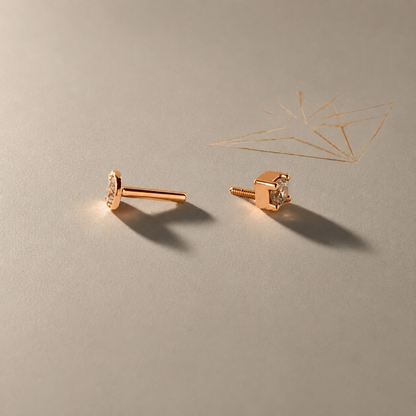 Diamond Flatback Studs