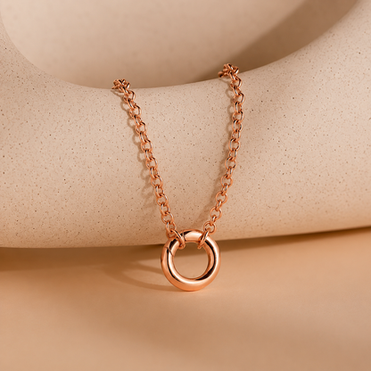 Circle Link Charm Bracelet