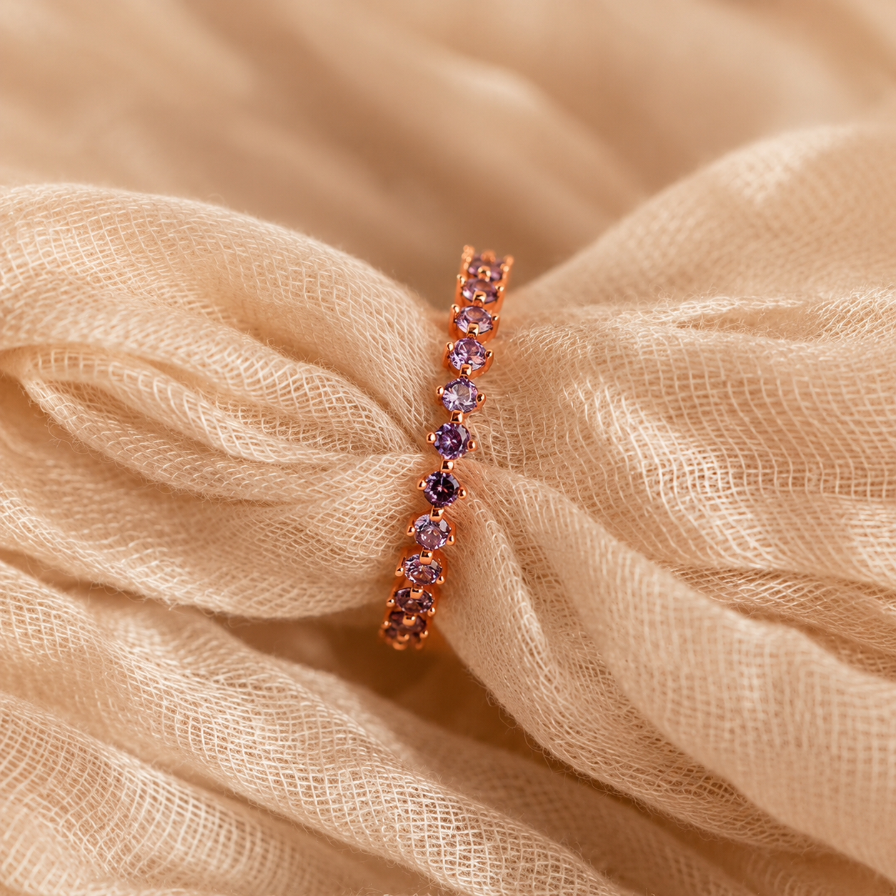 Enchanting Elegance: Amethyst Eternity Ring