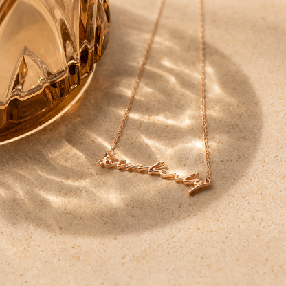 Tiny Venice Name Necklace