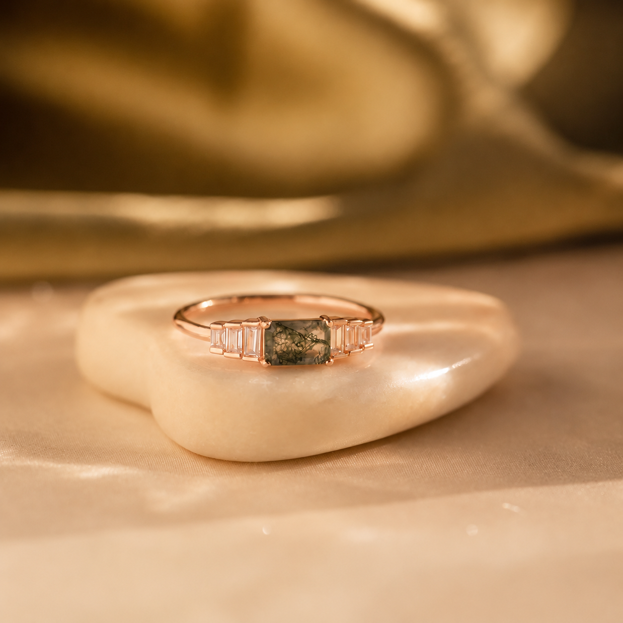 Radiant Aura: Agate Statement Ring