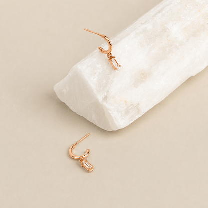 Baguette Glamour Hoops