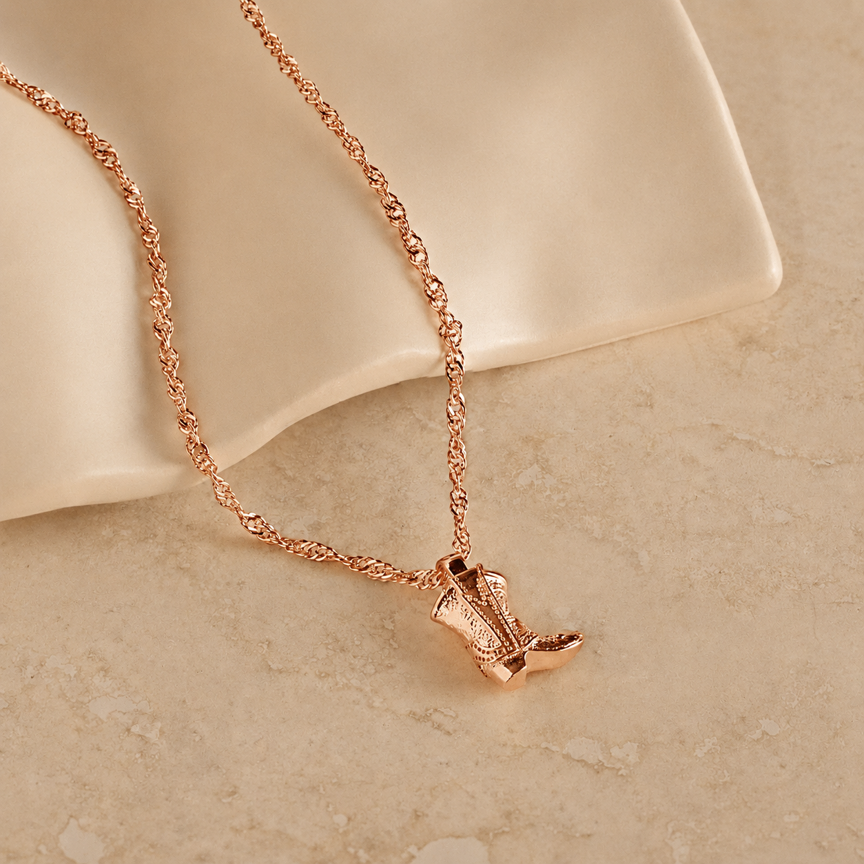Cowboy Boot Necklace