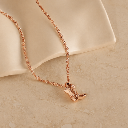 Cowboy Boot Necklace