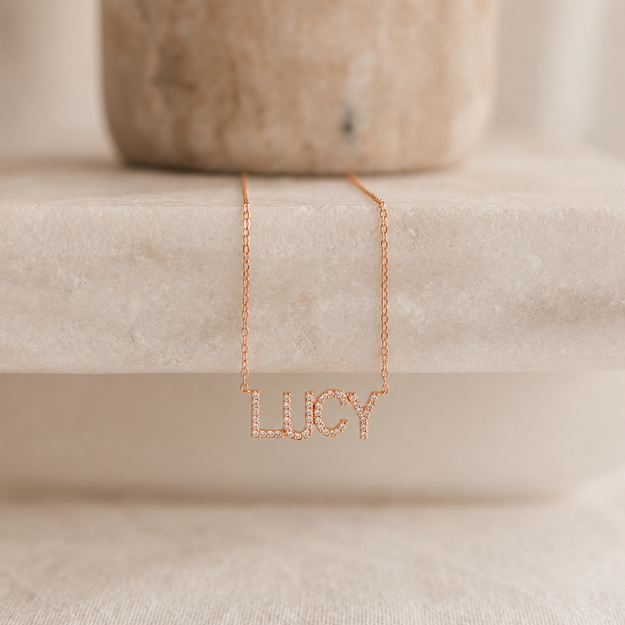 Pave Name Necklace