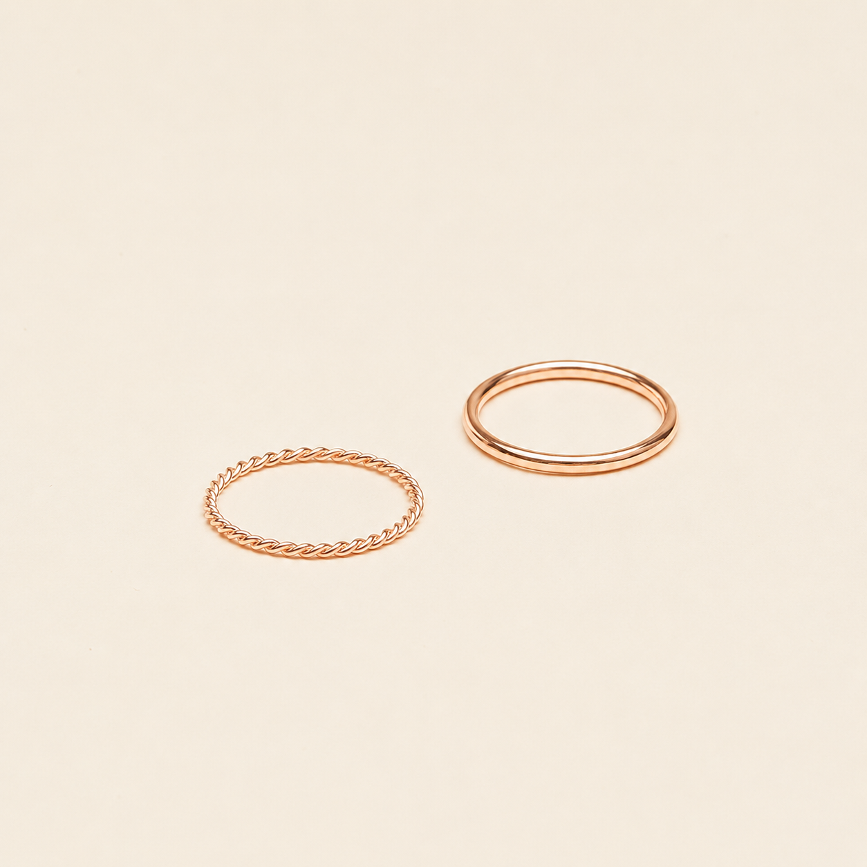 Minimalist Stacking Ring Set
