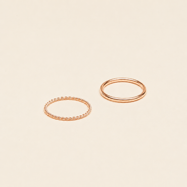Minimalist Stacking Ring Set