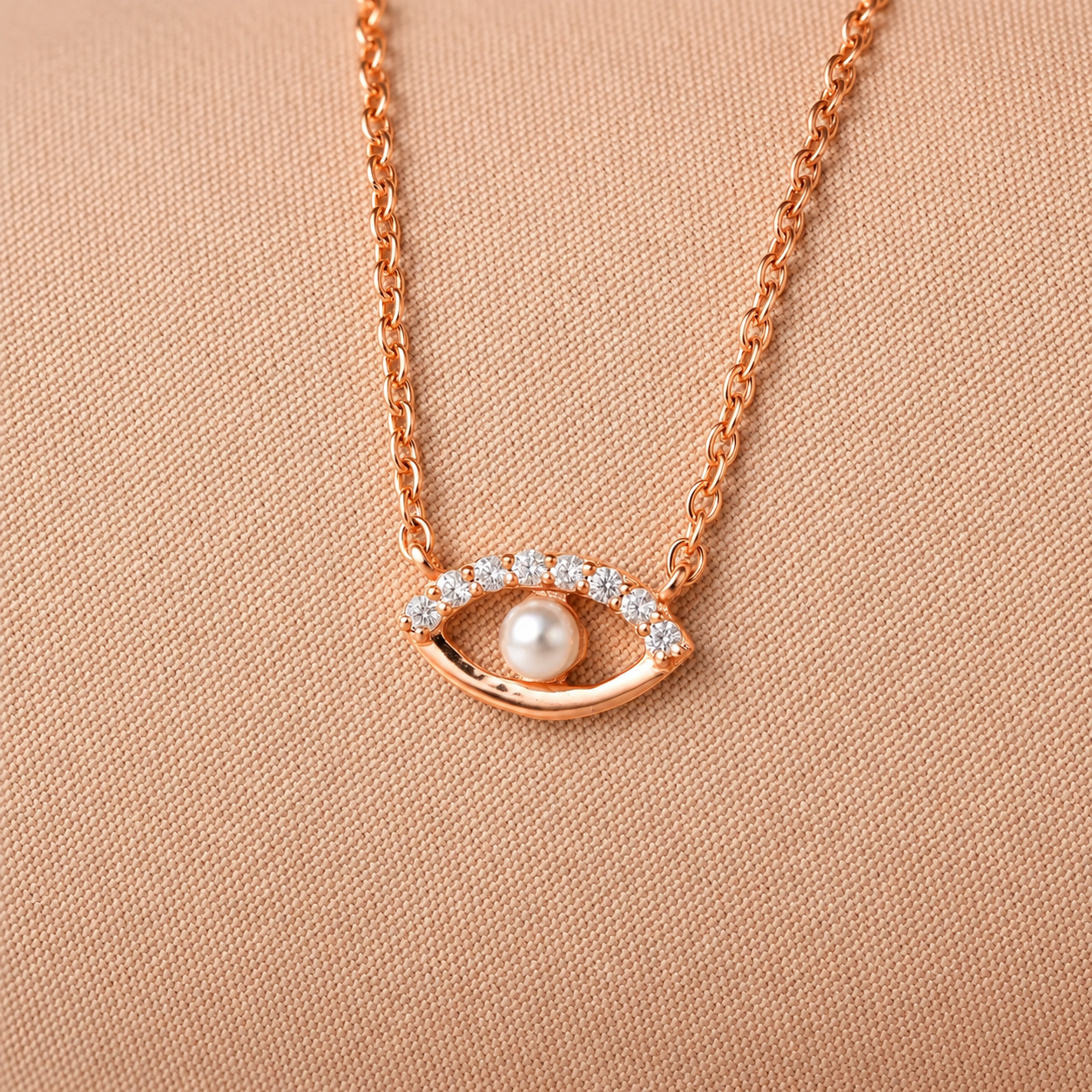 Guardian's Blessing: Evil Eye Diamond Necklace