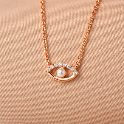 Guardian's Blessing: Evil Eye Diamond Necklace