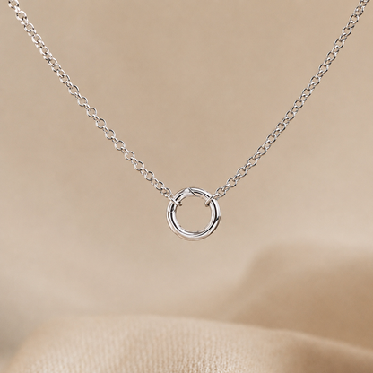Versatile Minimalist Circle Necklace