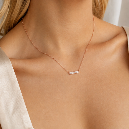 Diamond Bar Necklace