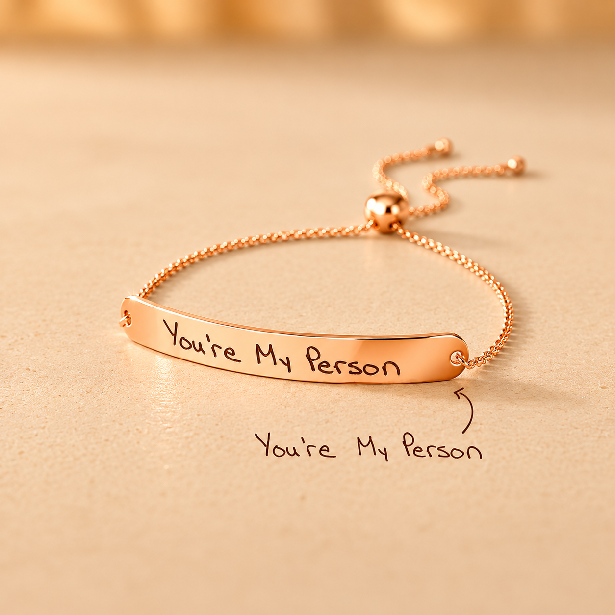 Slider Handwriting Bracelet
