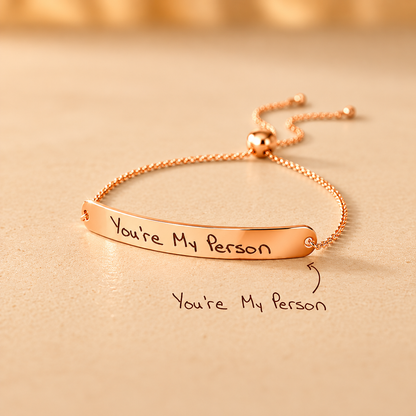 Slider Handwriting Bracelet