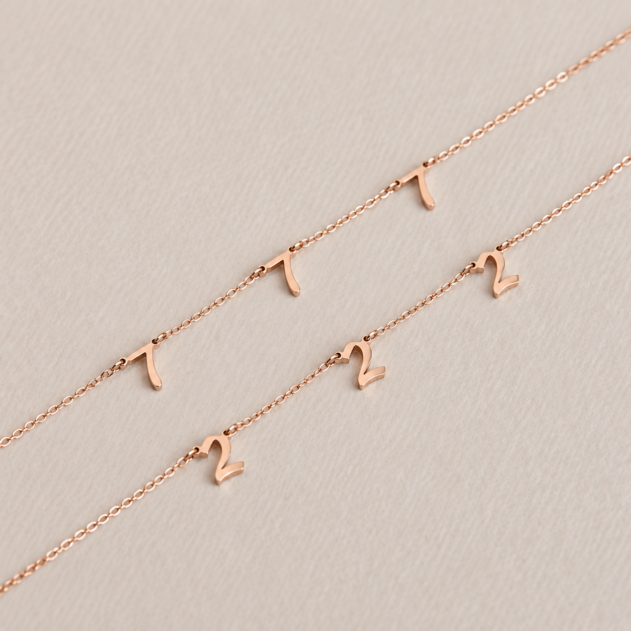 Old English Angel Number Necklace