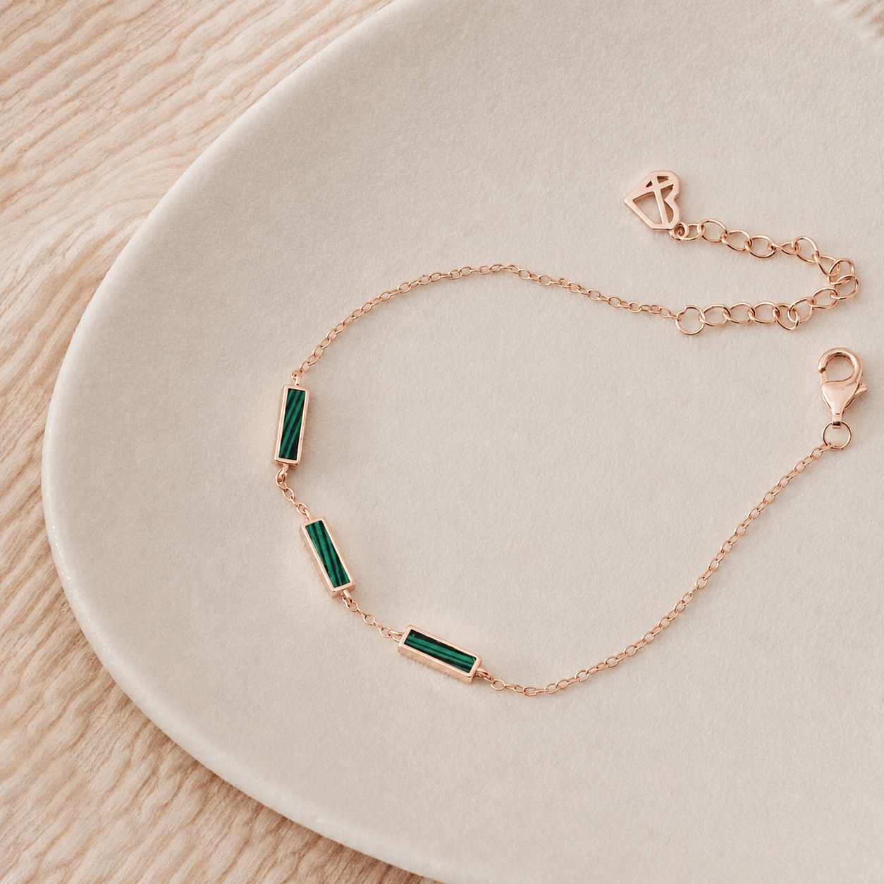 Malachite Bar Bracelet