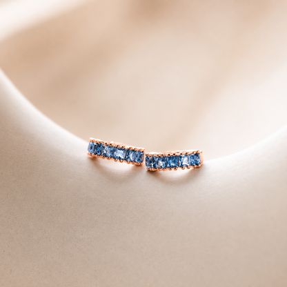 Genevieve Birthstone Huggies