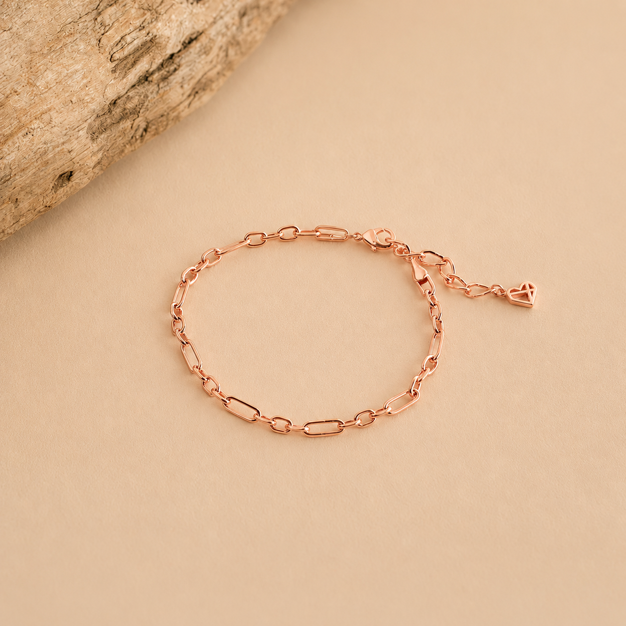 Roxy Paperclip Chain Bracelet