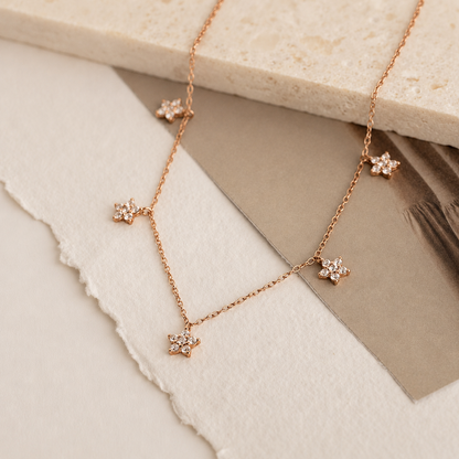Nanala Diamond Flower Necklace