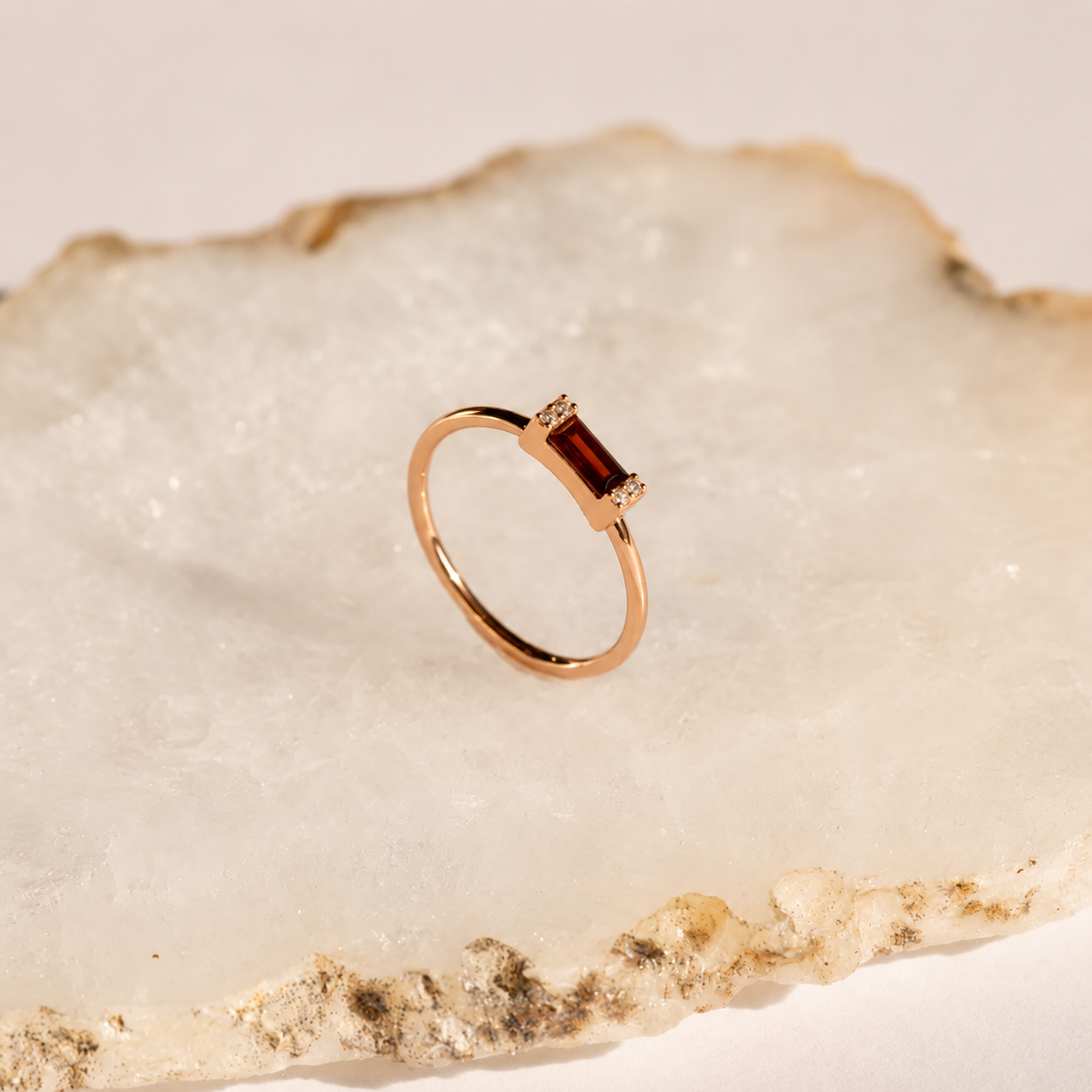 Empire Garnet Ring